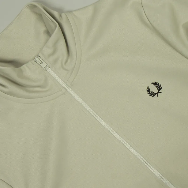 Fred Perry Track Jacket - Light Oyster-1